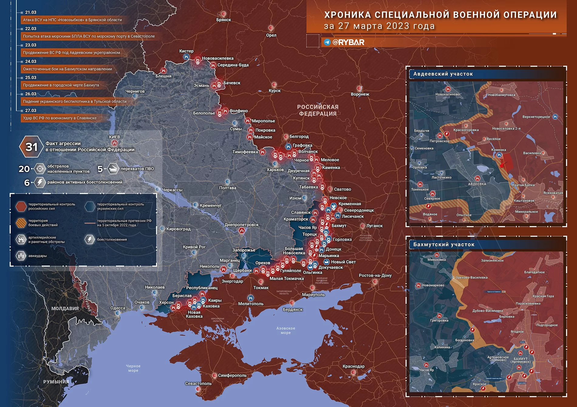 Хроника специальной военной операции за 27 марта