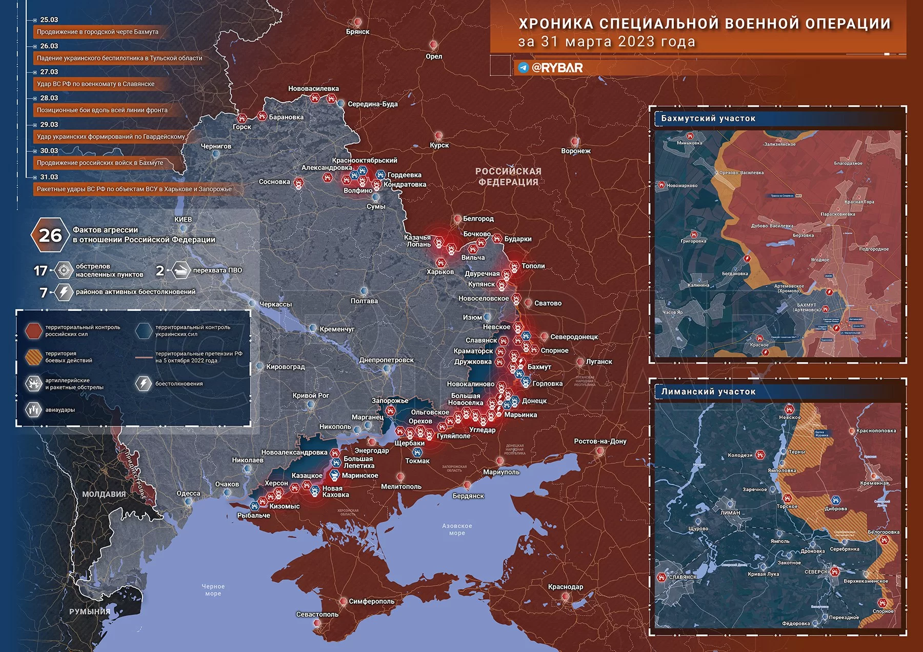 Хроника специальной военной операции за 31 марта