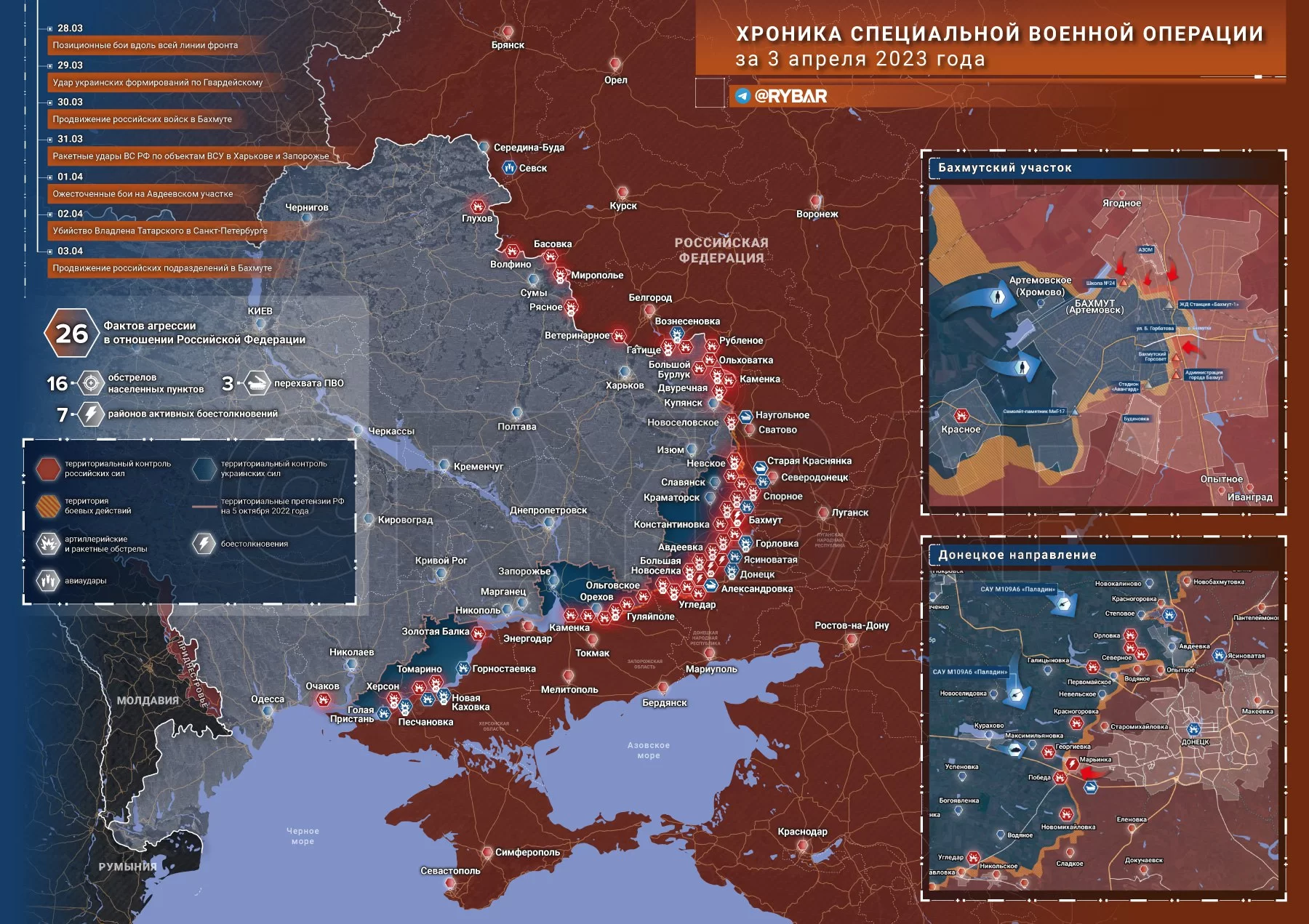 Хроника специальной военной операции за 3 апреля