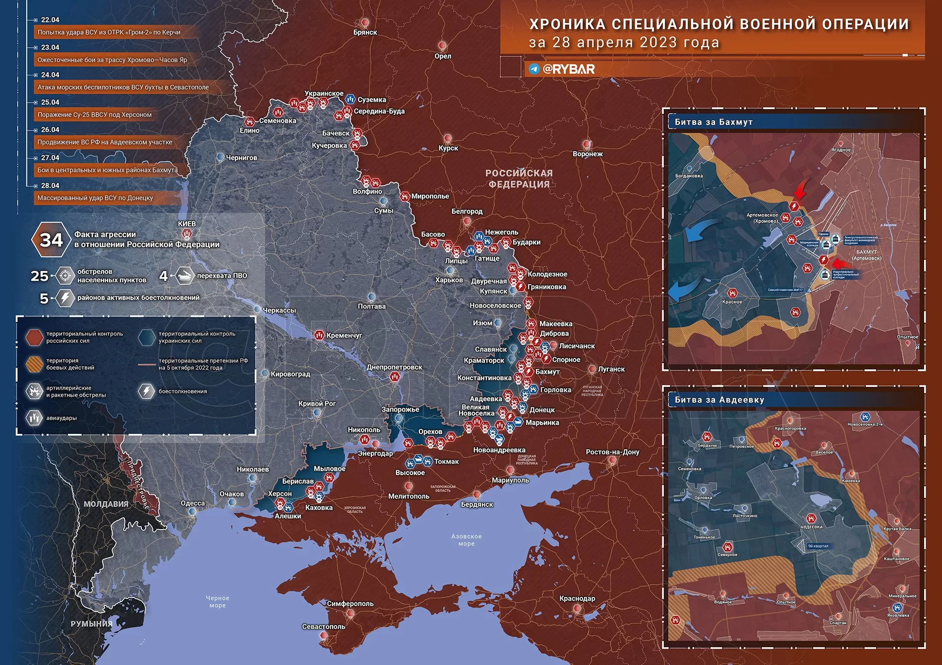 Хроника специальной военной операции за 28 апреля