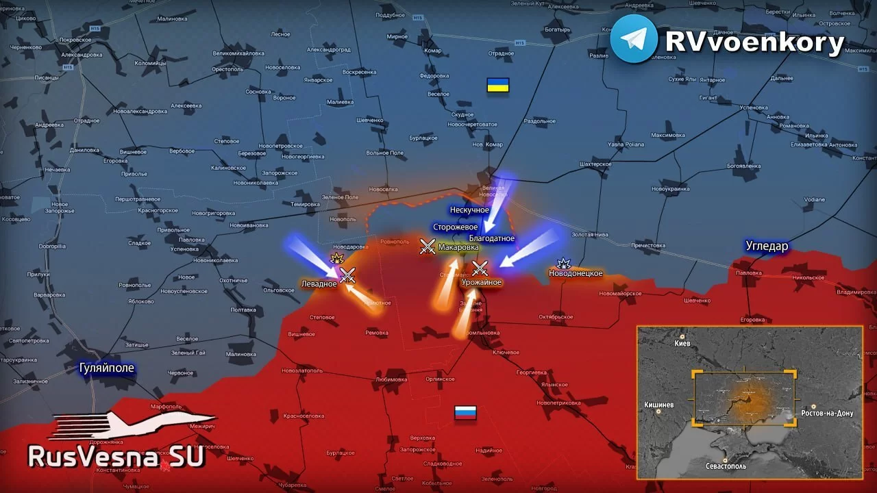 Армия России продолжает мощные контратаки на потерянную часть Времевского выступа 12.06.2023