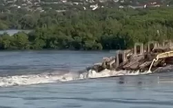 Последствия взрыва на Каховской ГЭС 06.06.2023