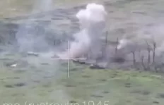 Вчерашняя попытка прорыва хохлов на наши позиции. Север Артемовска.