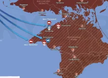 Налет украинских БЛА на Крым из Одессы 15.06.2023