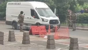 Ситуация у штаба Южного Военного Округа в Ростове ближе к вечеру.