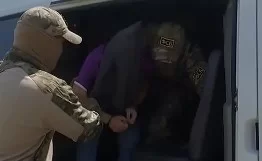 Кадры задержания жителя Нальчика, пытавшегося примкнуть к ВСУ.