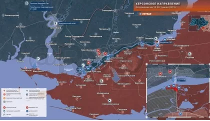 Что происходит у Антоновского моста обстановка по состоянию на 13.00 1 июля 2023 года
