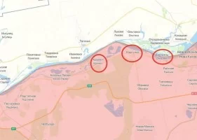 Херсонское направление. Обстановка в районе н.п. Днепряны, Корсунка и Крынки 09.0723