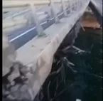 Поврежденный отрезок Крымского моста показали вблизи