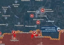 Времьевский участок обстановка по состоянию на 16.00 1 августа 2023 года