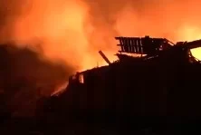 Последствия ракетного удара в окрестностях украинского аэродрома Староконстантинов 06.08.2023