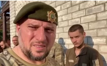 Апты Аронович Алаудинов показал пленных украинцев из числа штурмовиков, пытавшихся брать Клещеевку