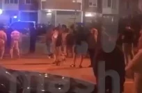 Кадры последствий падения дрона на Красногорском бульваре 22.08.2023