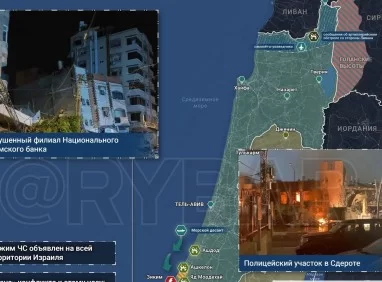 Обострение в зоне израильско-палестинского конфликта на 07.00 8 октября 2023 года