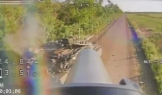 Эксклюзивные кадры! Как «Отважные» уничтожили американский танк Abrams в Новосёловке Первой.