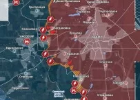 Бахмутское направление: продвижение ВС РФ в микрорайоне «Канал» и к северу от негообстановка по состоянию на 10:00 15 июня