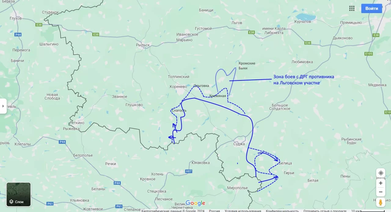 Курское направление: обстановка на 13.00 17.08.24 — от Глушково до Суджи…