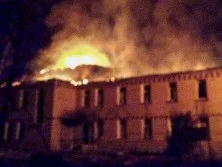 Госпиталь в Сумах после массированного ночного налета "Гераней".