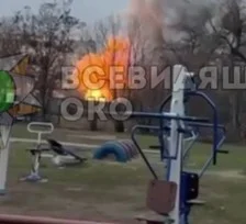 Момент вчерашнего взрыва в центре Сум